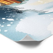 雪の中の例示的なクリスマスシティ ポスター (角)