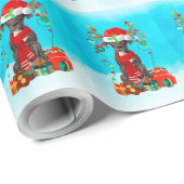 雪の中の偉大なダンとクリスマスプレゼント ラッピングペーパー (ロールコーナー)
