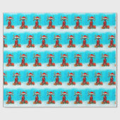 雪の中の偉大なダンとクリスマスプレゼント ラッピングペーパー (フラット)