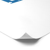 雪の中の冬の家 ポスター (角)