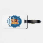 雪の中の冬の家 ラゲッジタグ (裏面横)