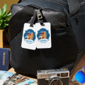 雪の中の冬の家 ラゲッジタグ