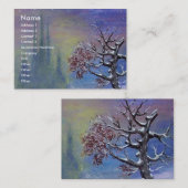 雪の中の冬の木 名刺 (正面/裏面)