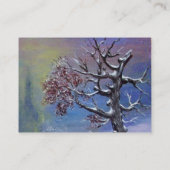 雪の中の冬の木 名刺 (裏面)