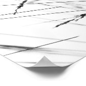 雪の中の冬草 ポスター (角)