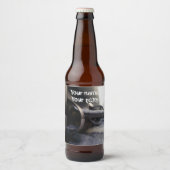 雪の中の古い潜水艦 ビールラベル (正面)