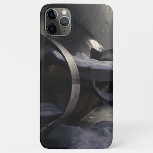 雪の中の古い潜水艦 Case-Mate iPhoneケース (裏面)