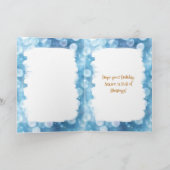 雪の中の可愛いリスパーソナライズされたリ シーズンカード (内部)