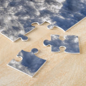 雪の中の可愛い黒いカラス ジグソーパズル (側面)