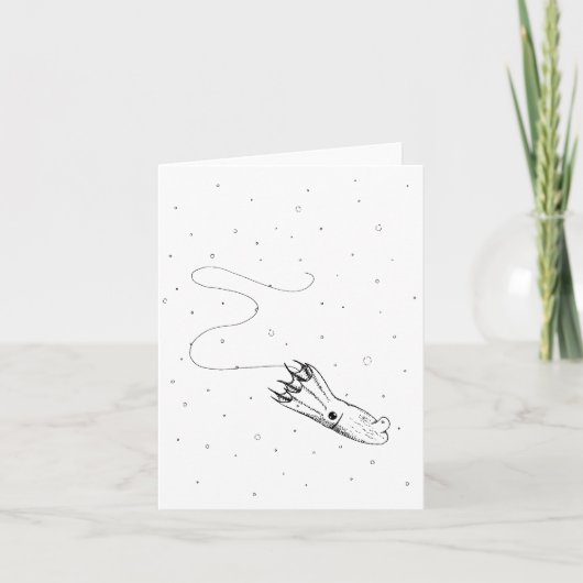 雪の中の吸血鬼イカ カード (正面)