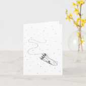 雪の中の吸血鬼イカ カード (黄色い花)