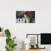 雪の中の大人遊たち ポスター (ホームオフィス)