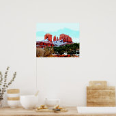 雪の中の大聖堂ロック ポスター (キッチン)