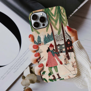 雪の中の女性ウサギの年 Case-Mate iPhone 14ケース