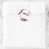 雪の中の女性、冬の美しいファッションモノグラム ラウンドシール (バッグ)