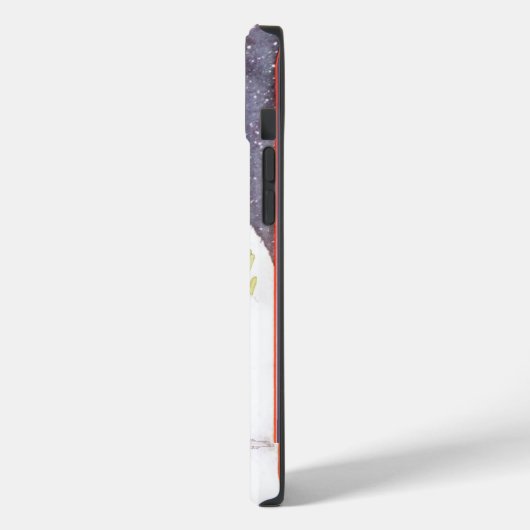 雪の中の女性、冬の美しいファッション Case-Mate iPhoneケース (裏面 / 左)