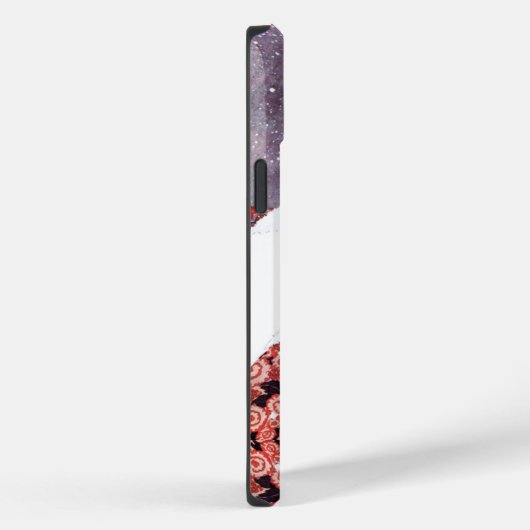 雪の中の女性、冬の美しいファッション Case-Mate iPhoneケース (裏面 / 右)