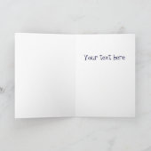 雪の中の孤独なペンギン サンキューカード (内部)