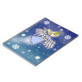 雪の中の小さな冬の天使 ノート (左側)