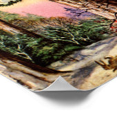 雪の中の小さな動物 ポスター (角)