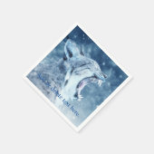 雪の中の山猫 スタンダードカクテルナプキン (角)