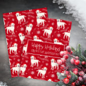 雪の中の幸せなクリスマスラブラドール シーズンカード