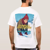 雪の中の思い出、愛を見つける Tshirt リコール Tシャツ (裏面)