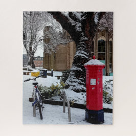 雪の中の手紙ボックス ジグソーパズル