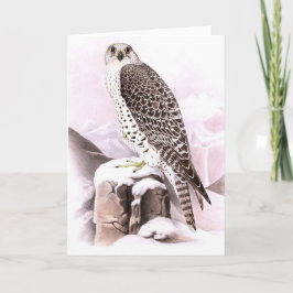 雪の中の折り畳みノートカード鳥 ノートカード