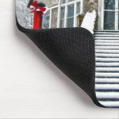 雪の中の教会 マウスパッド (コーナー)