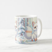 雪の中の朝の魔法 コーヒーマグカップ (正面右)