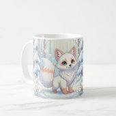 雪の中の朝の魔法 コーヒーマグカップ (正面左)
