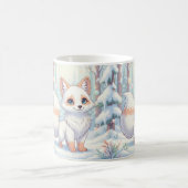 雪の中の朝の魔法 コーヒーマグカップ (中央)