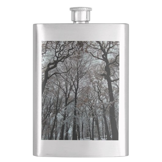 雪の中の木 フラスク (正面)