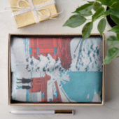 雪の中の本郷の赤門高橋弘明 薄葉紙 (ギフト)