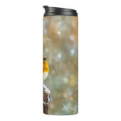 雪の中の東部ブルーバード – オリジナル写真 タンブラー (回転右)