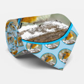 雪の中の東部ブルーバード – オリジナル写真 ネクタイ (ロール)