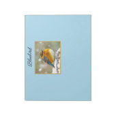 雪の中の東部ブルーバード – オリジナル写真 ノートパッド (回転)