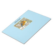 雪の中の東部ブルーバード – オリジナル写真 ノートパッド (アングル)