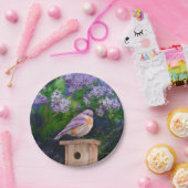 雪の中の東部ブルーバード – オリジナル写真 ペーパープレート (パーティー)