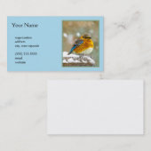 雪の中の東部ブルーバード – オリジナル写真 名刺 (正面/裏面)