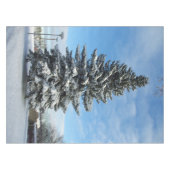 雪の中の松のテーブルクロス テーブルクロス (正面(横))
