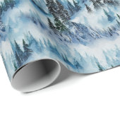 雪の中の松林 ラッピングペーパー (ロールコーナー)