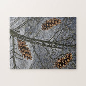 雪の中の松 ジグソーパズル (横)