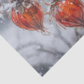 雪の中の枝に実をつける 薄葉紙 (詳細)