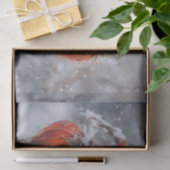 雪の中の枝に実をつける 薄葉紙 (ギフト)