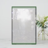 雪の中の森の太陽#64 便箋 (スタンド正面)