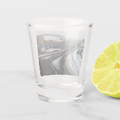 雪の中の橋 ショットグラス (裏面)