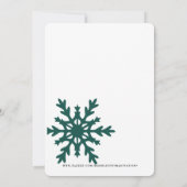 雪の中の水の色の家,クリスマスパーティー 招待状 (裏面)