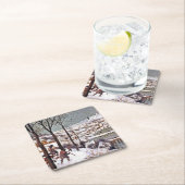 『雪の中の狩人ピーター·ブルーゲル·ザ·エルダー』 スクエアペーパーコースター (インサイチュ)